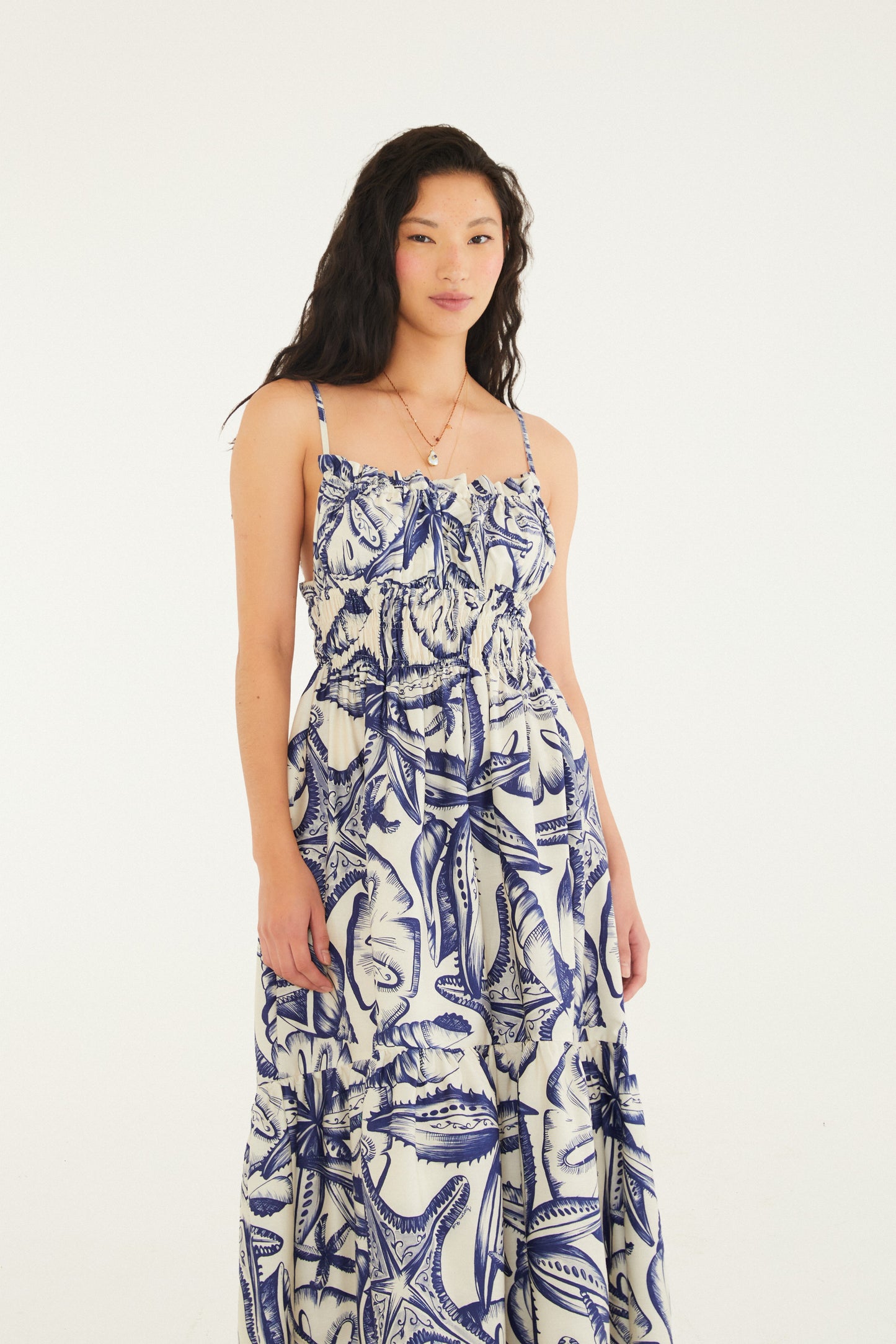 Vestido Maxi Estampado Paseo del Mar