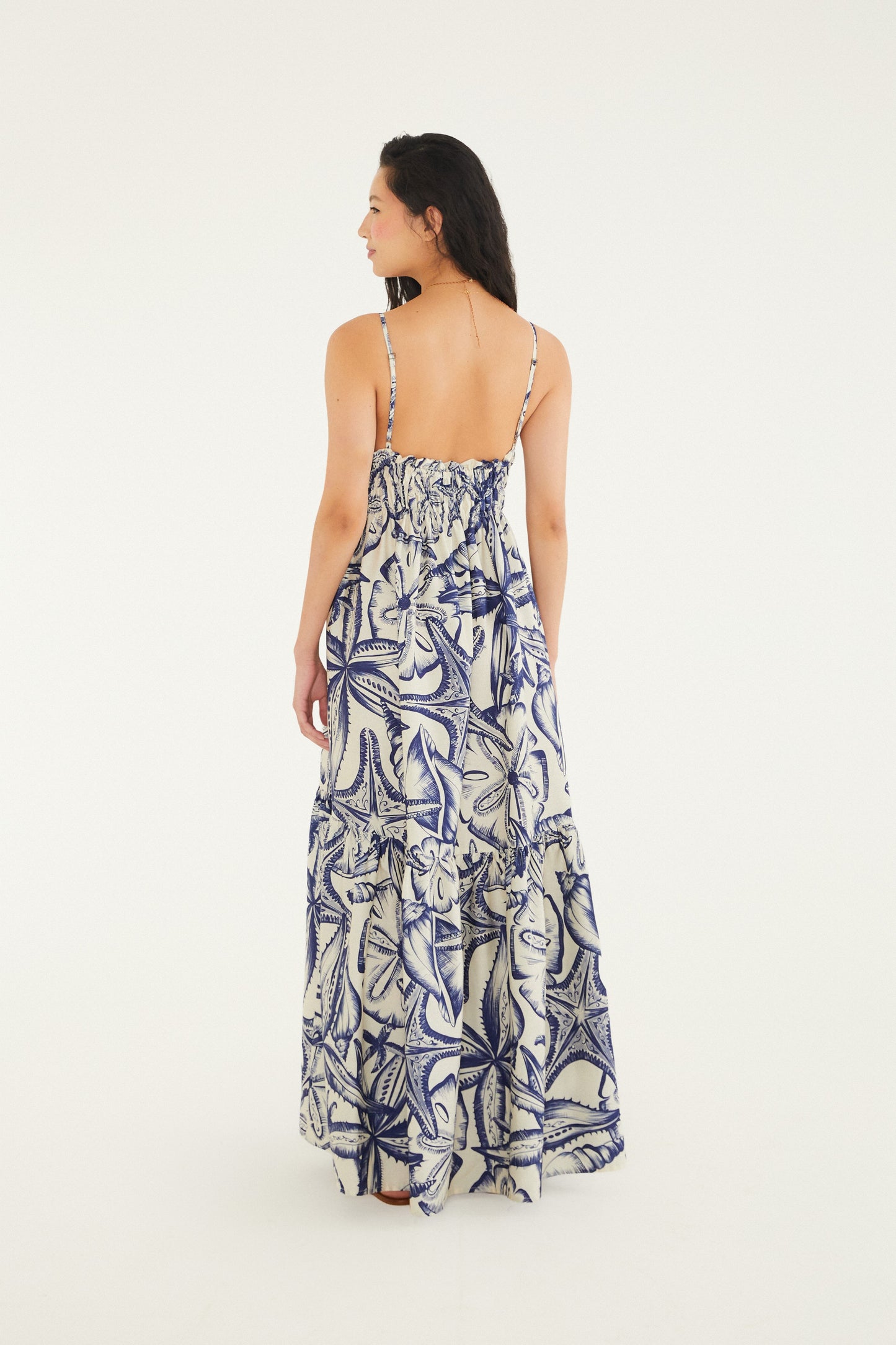 Vestido Maxi Estampado Paseo del Mar