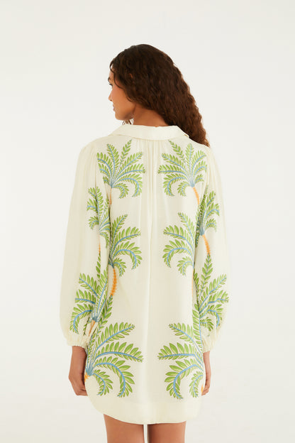 Vestido Camisa Estampado Natureza Floral