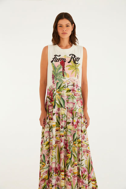 Vestido Midi Tropical Portal