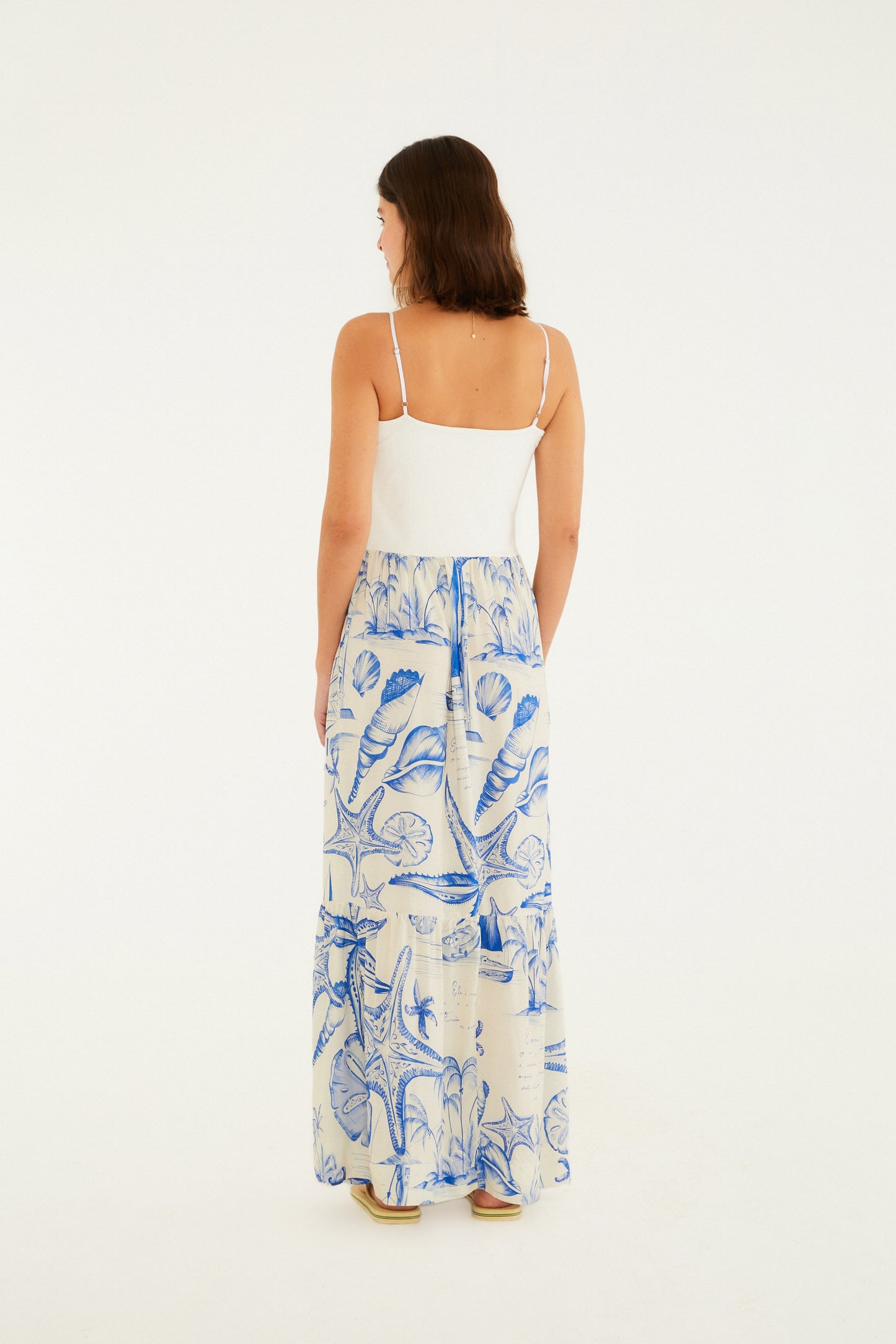 Vestido Midi cuerdas y pájaros de Farm Rio