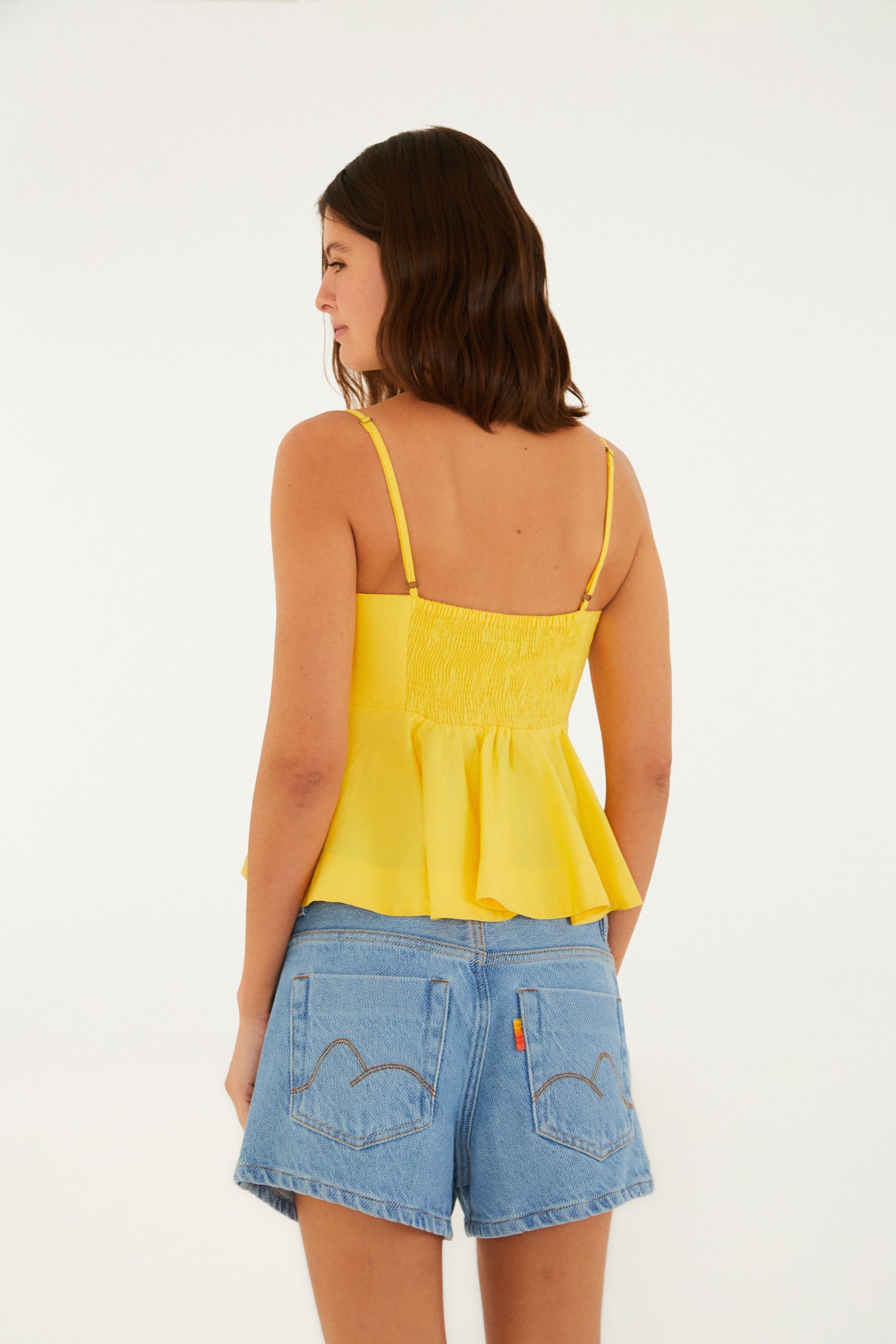 Shorts de Jean texturizados
