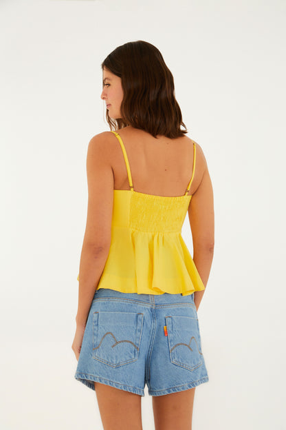 Shorts de Jean texturizados