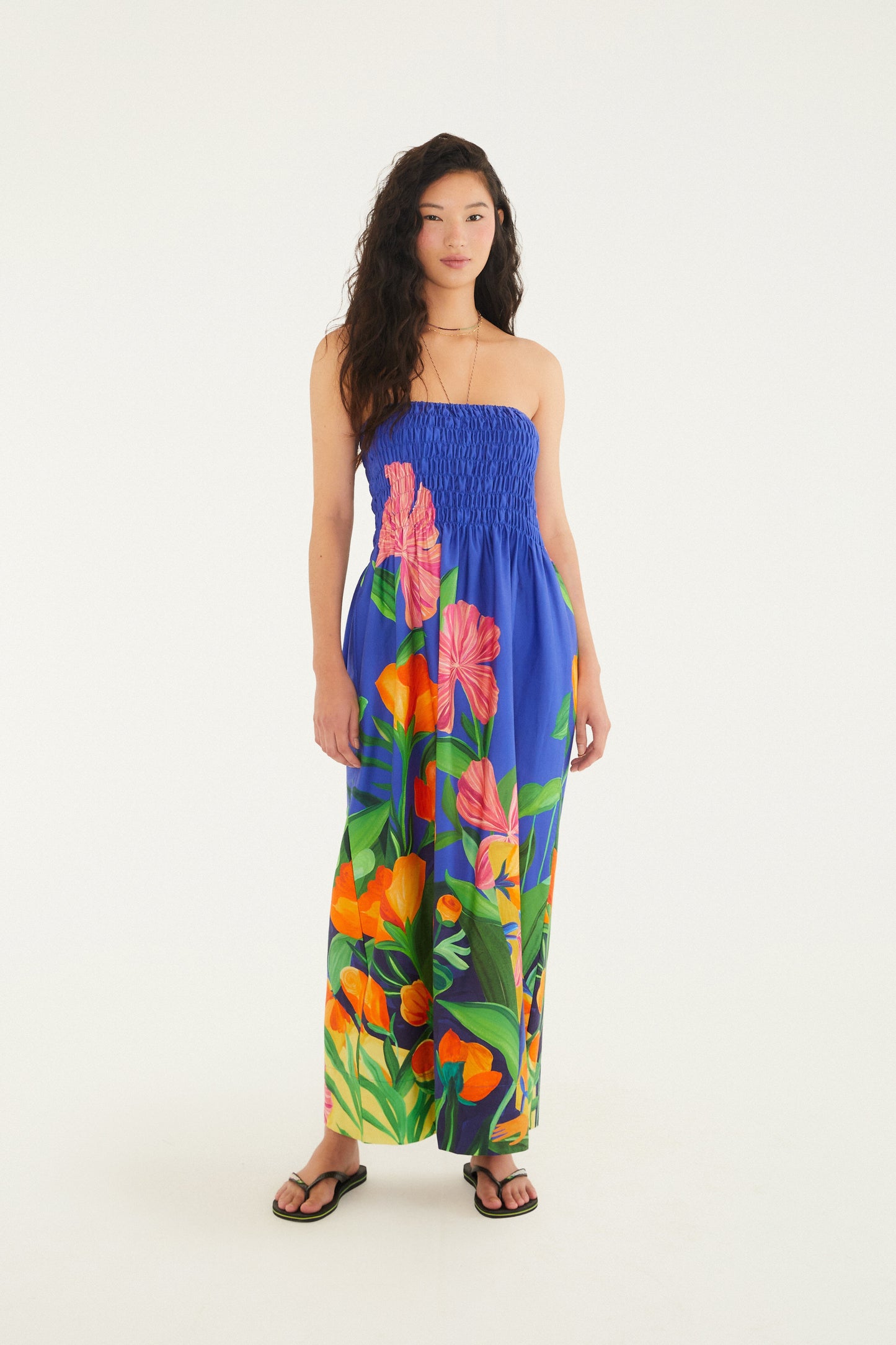 Vestido Midi Estampado Tarsila