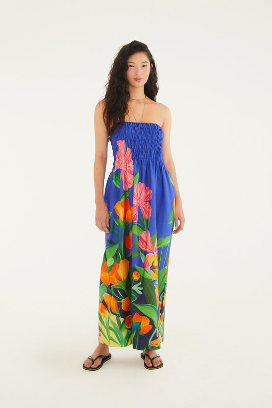 Vestido Midi Estampado Tarsila