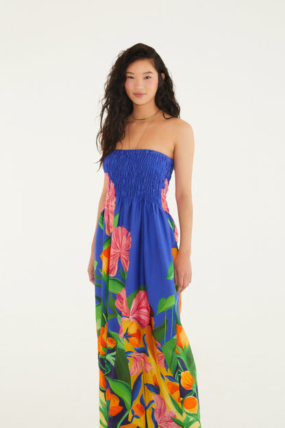 Vestido Midi Estampado Tarsila