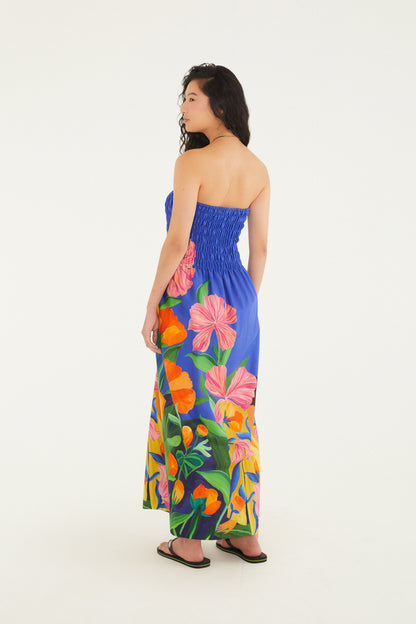 Vestido Midi Estampado Tarsila