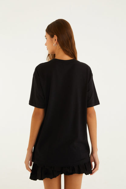 T-Shirt mediana de patinaje en Nueva York