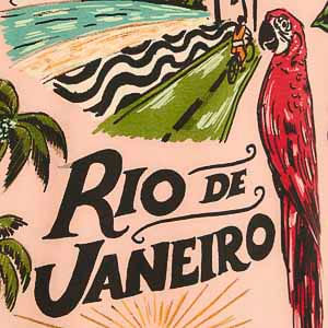 T-Shirt sin mangas cuadrada Luna rosa de Río de Janeiro