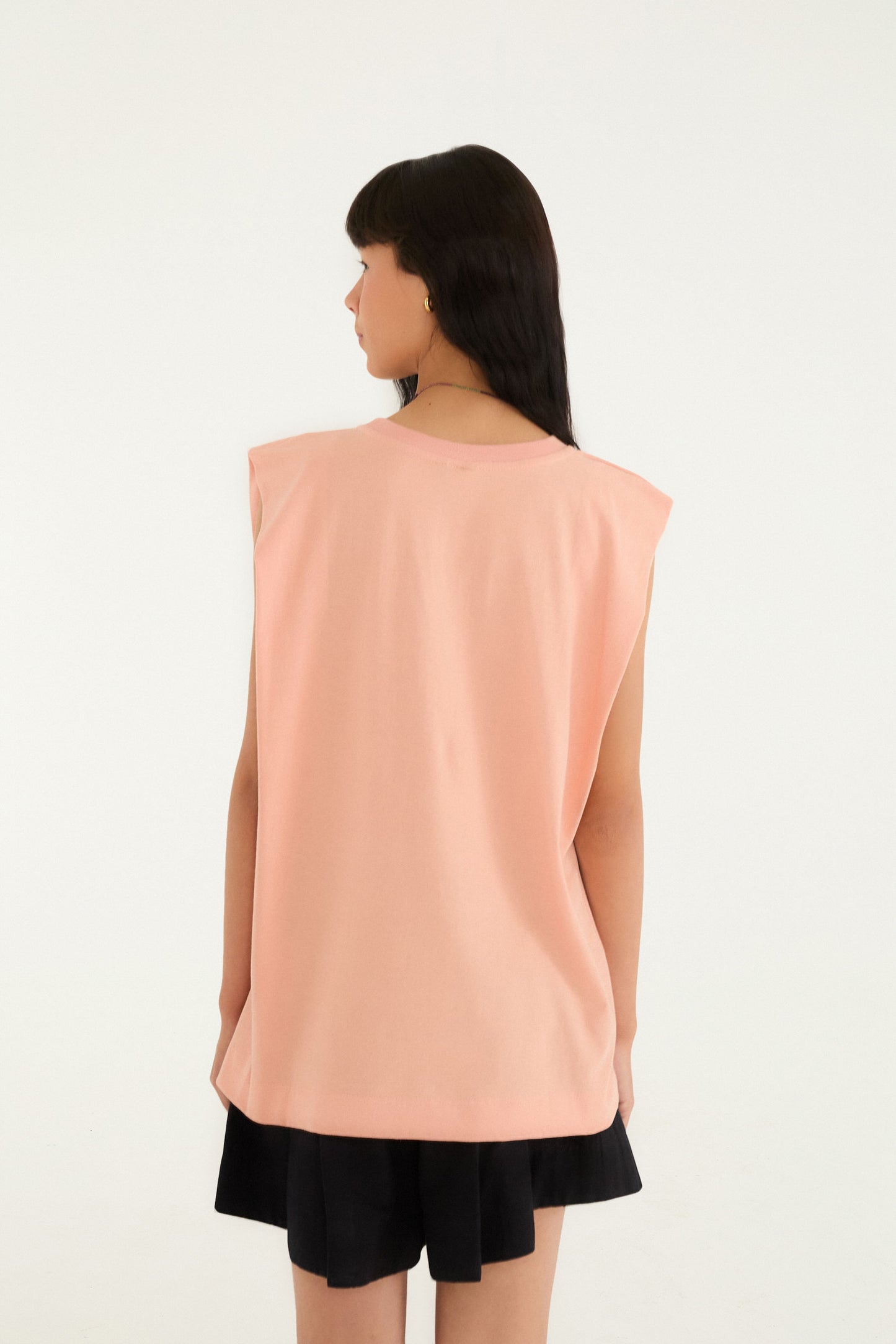 T-Shirt sin mangas cuadrada Luna rosa de Río de Janeiro