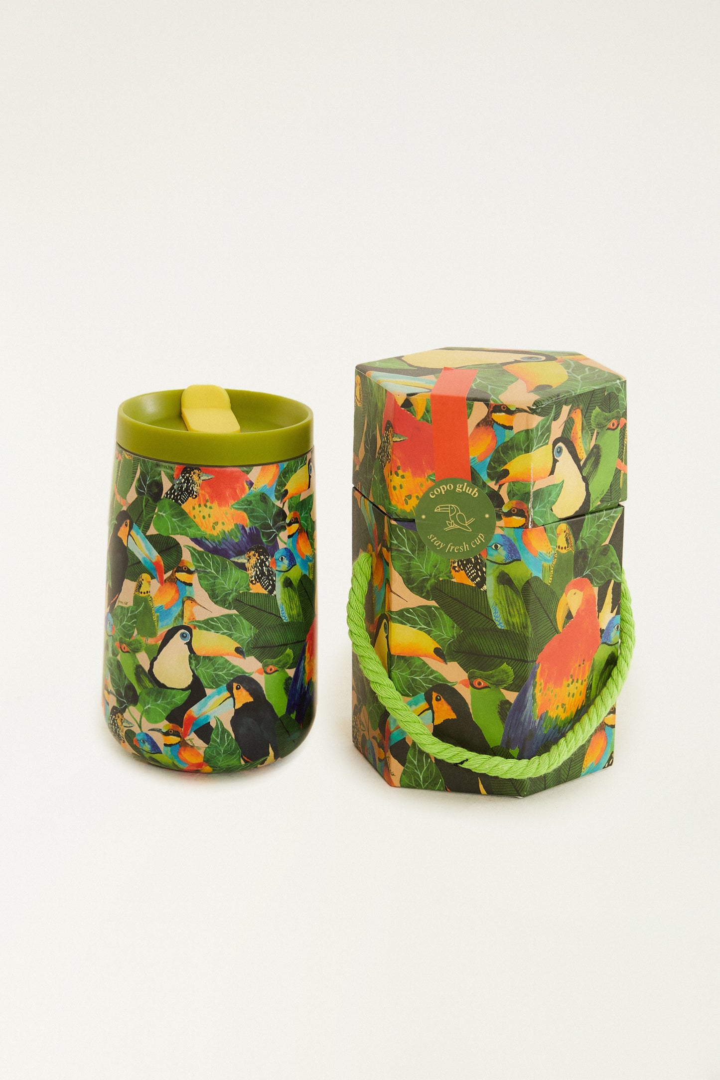 Vaso Térmico Glub Bird Leaves