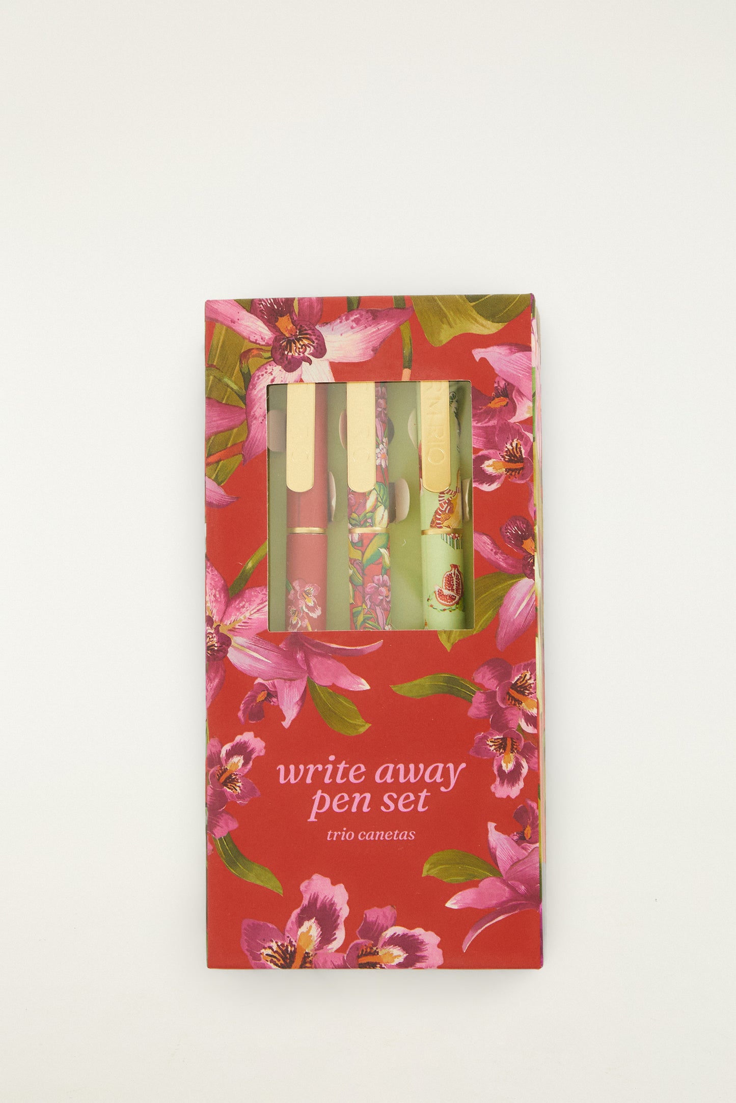 Kit de Bolígrafos Anota Aí Floral Orquídea