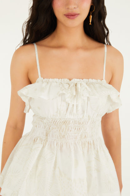 Blusa Estampado Jardín Místico