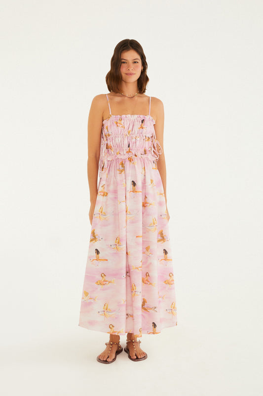 Vestido Estampado pez volador