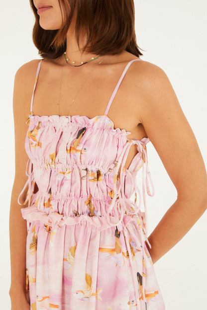 Vestido Estampado pez volador