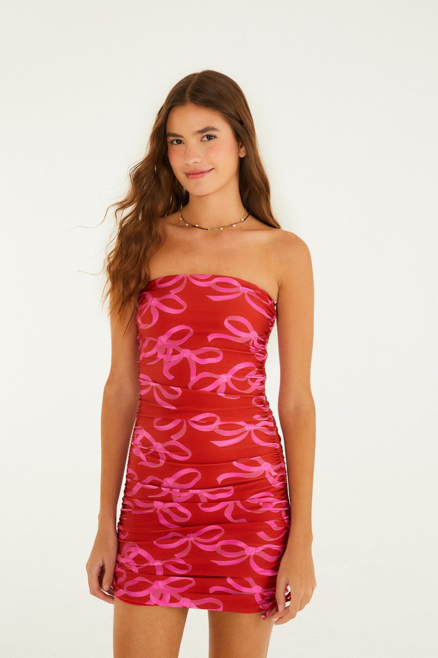 Vestido Corto Lazos