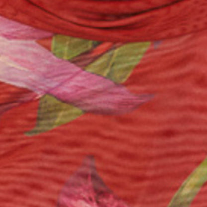 Blusa de tul  Estampado floral de orquídeas