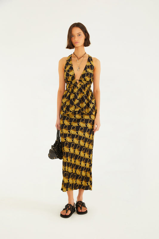Blusa Estampada Banana Tassel Mini