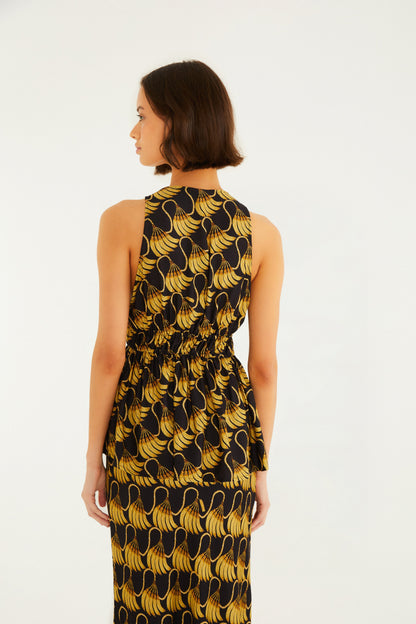 Blusa Estampada Banana Tassel Mini