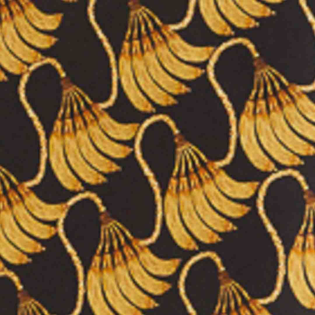 Vestido Largo Estampado Banana Tassel Mini