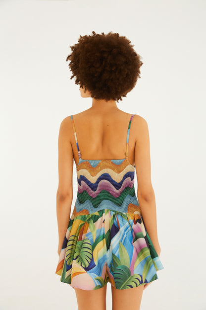 Jumpsuit Estampado Montanha De Tucano