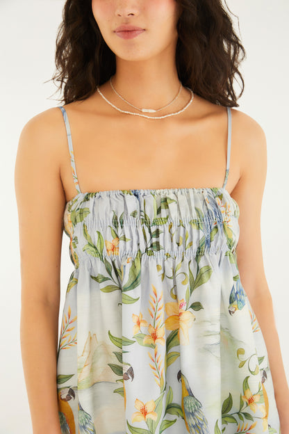 Blusa Estampada Paisagem Rio