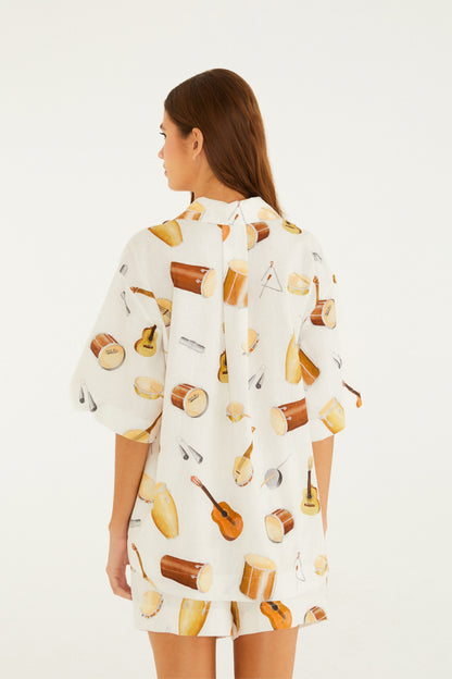 Camisa Estampada Som Do Rio
