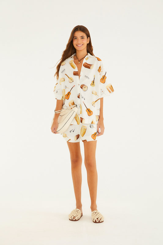Shorts Estampado Som Do Rio