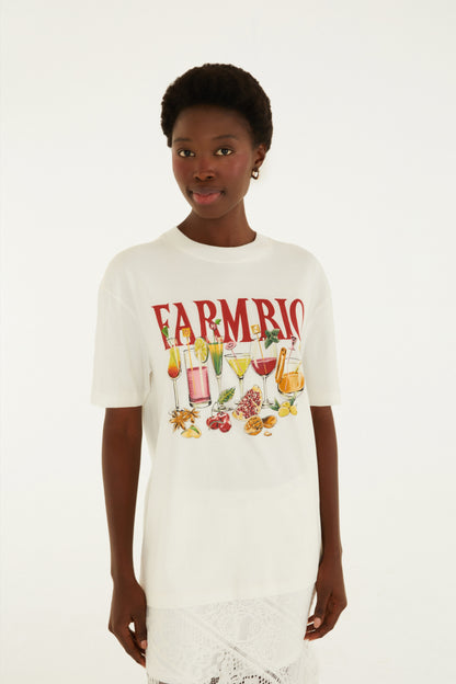 T-Shirt Drinks Farm Rio Off White