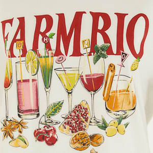 T-Shirt Drinks Farm Rio Off White