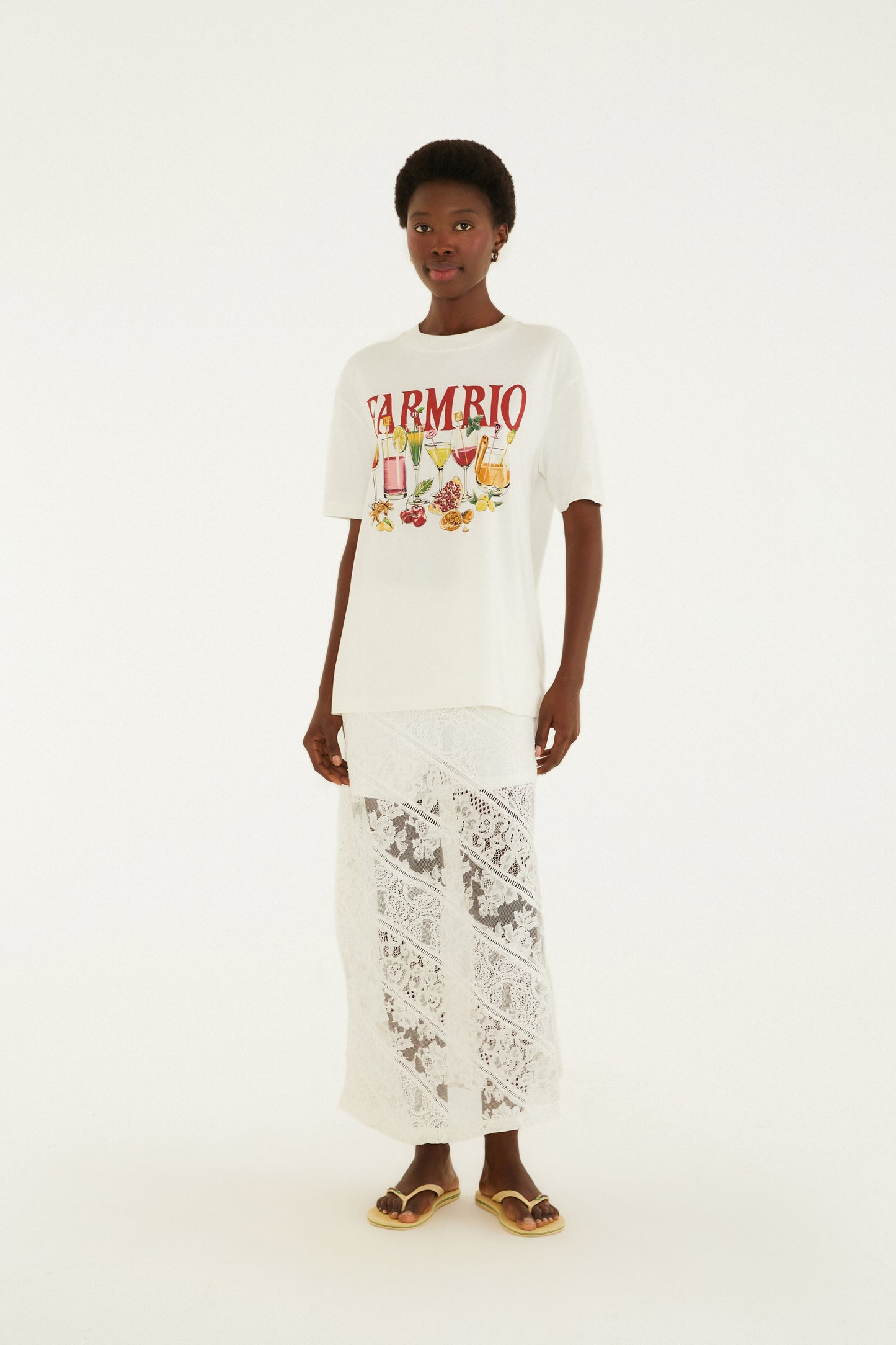 T-Shirt Drinks Farm Rio Off White