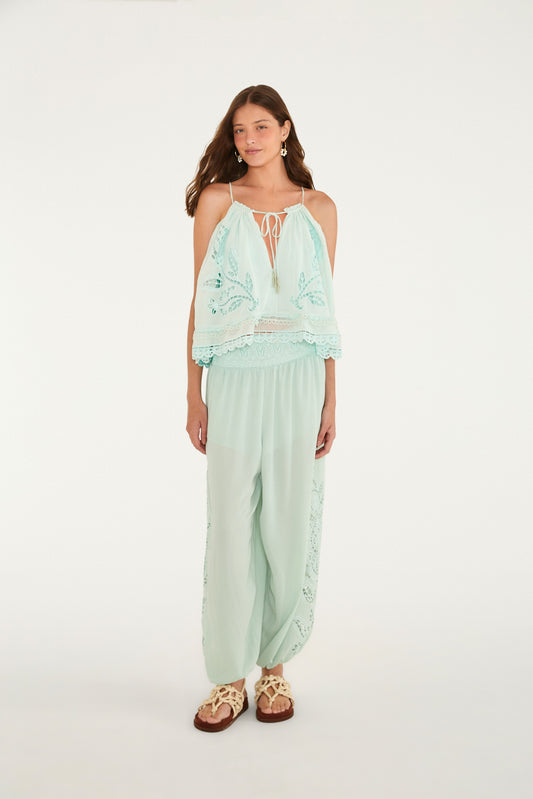 Pantalón Aladim Richelieu Tulipas