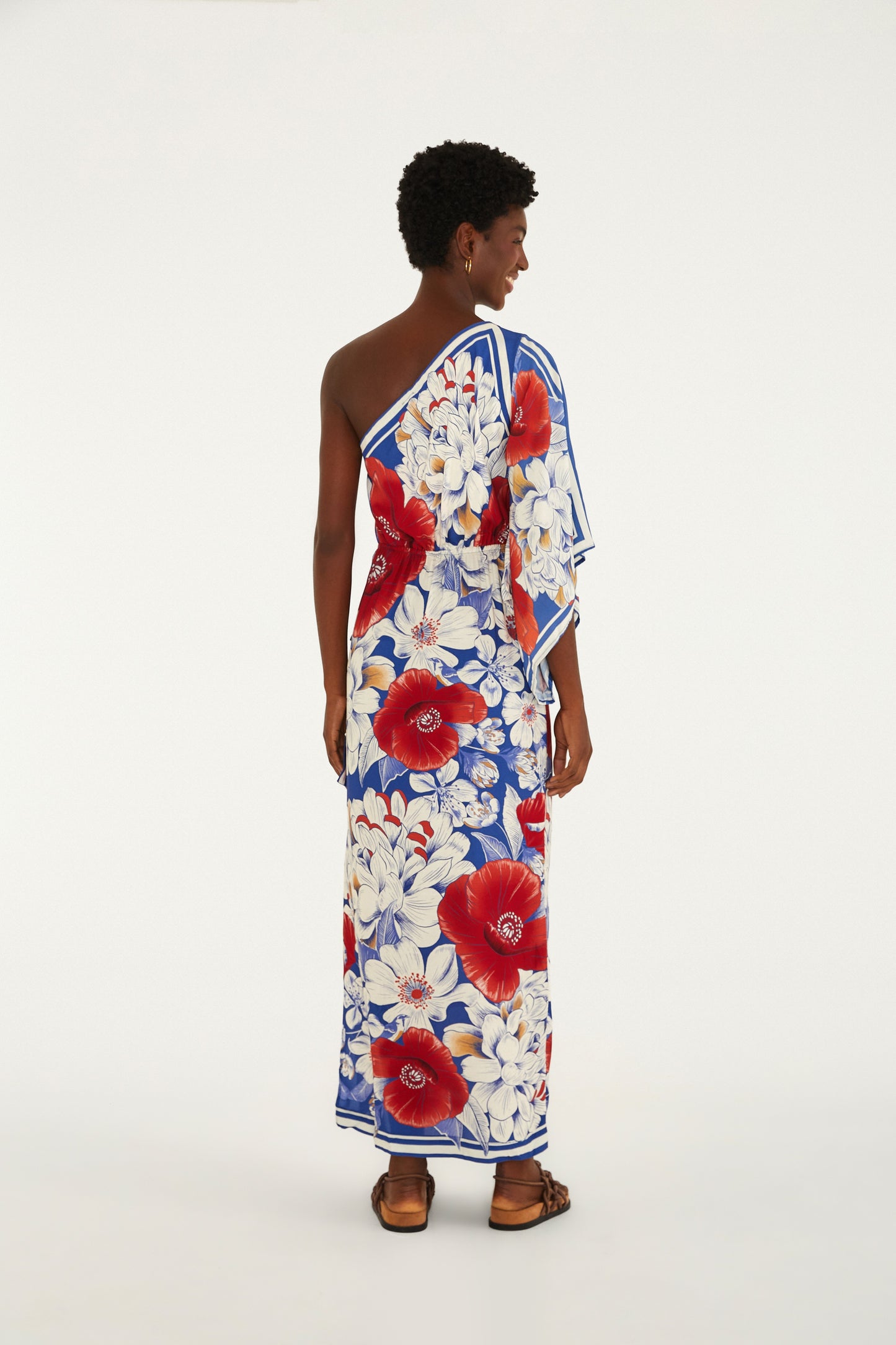 Vestido Largo Estampado Vera Lenço