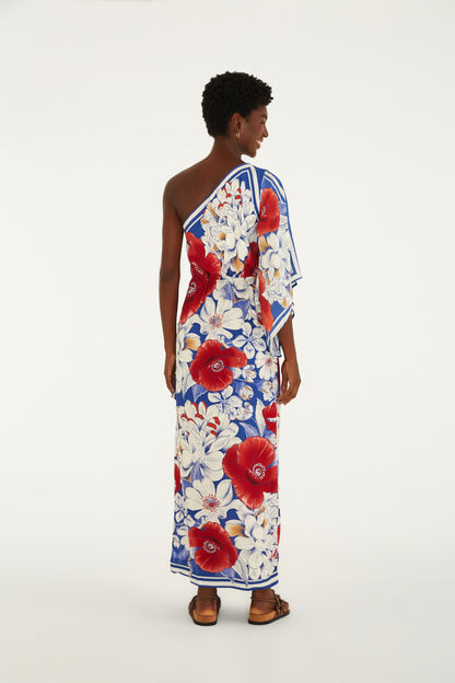 Vestido Largo Estampado Vera Lenço