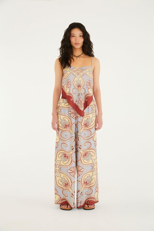 Top Estampado Lenço Arabesque