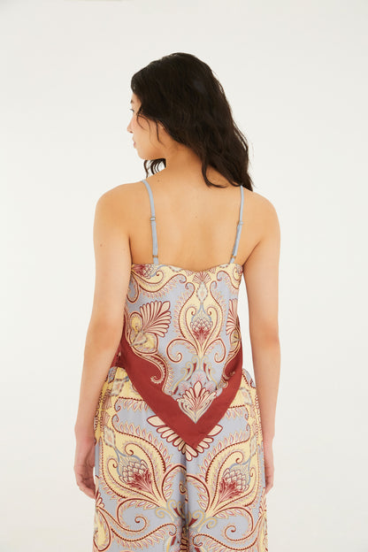 Top Estampado Lenço Arabesque