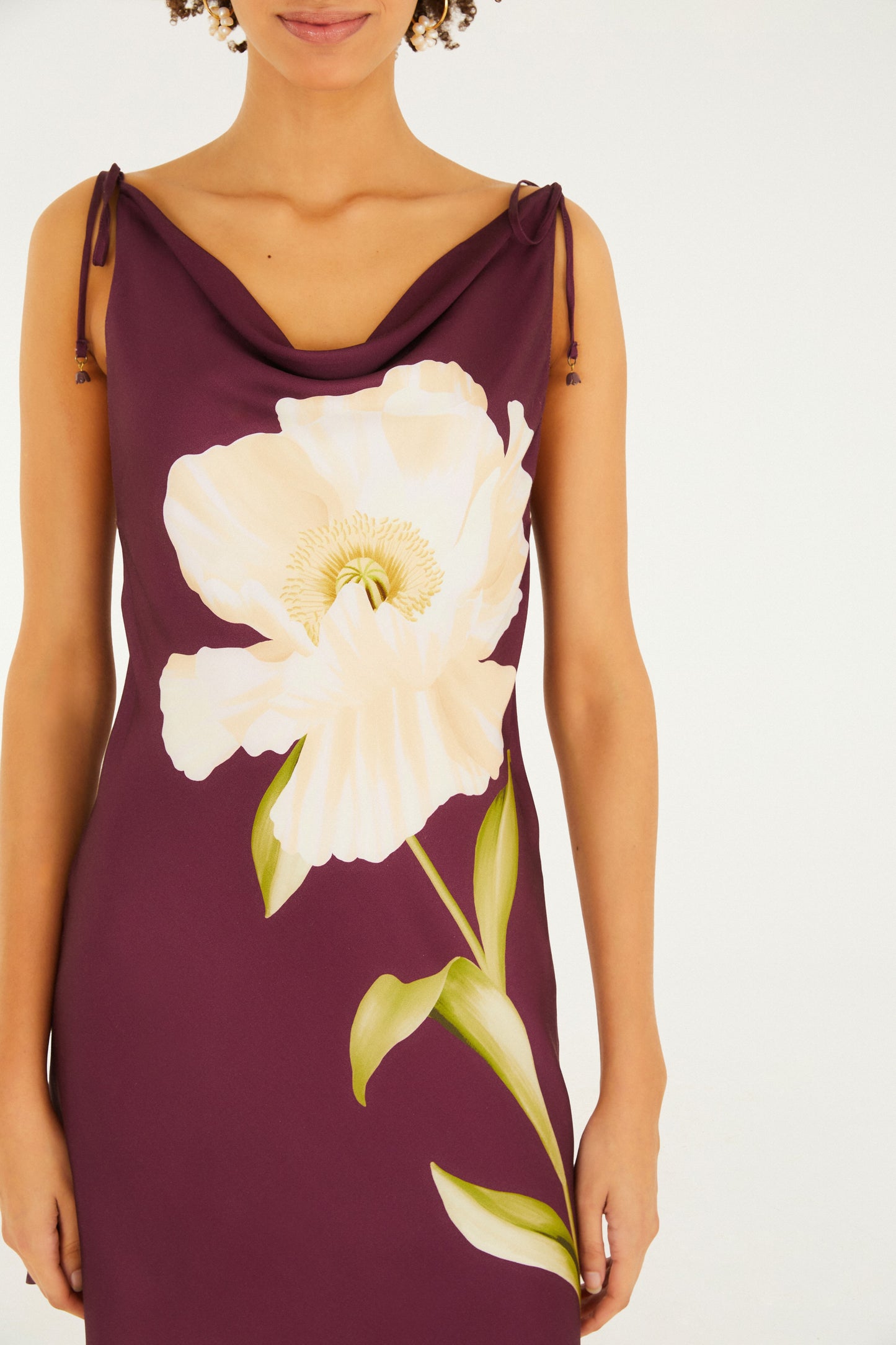 Vestido Corto Estampado Papoula