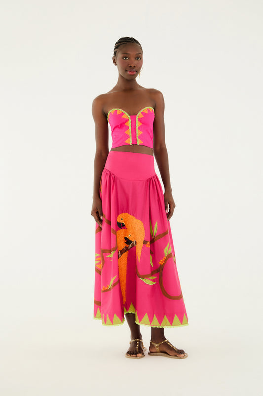 Top con Flecos Flor de Aire
