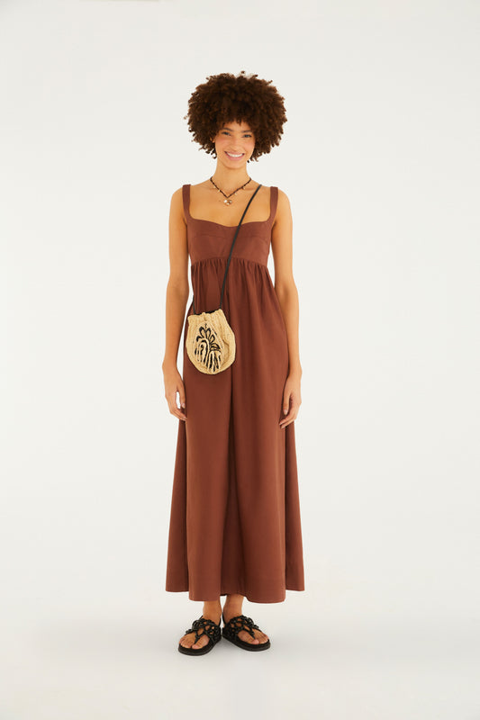 Vestido Largo Alças