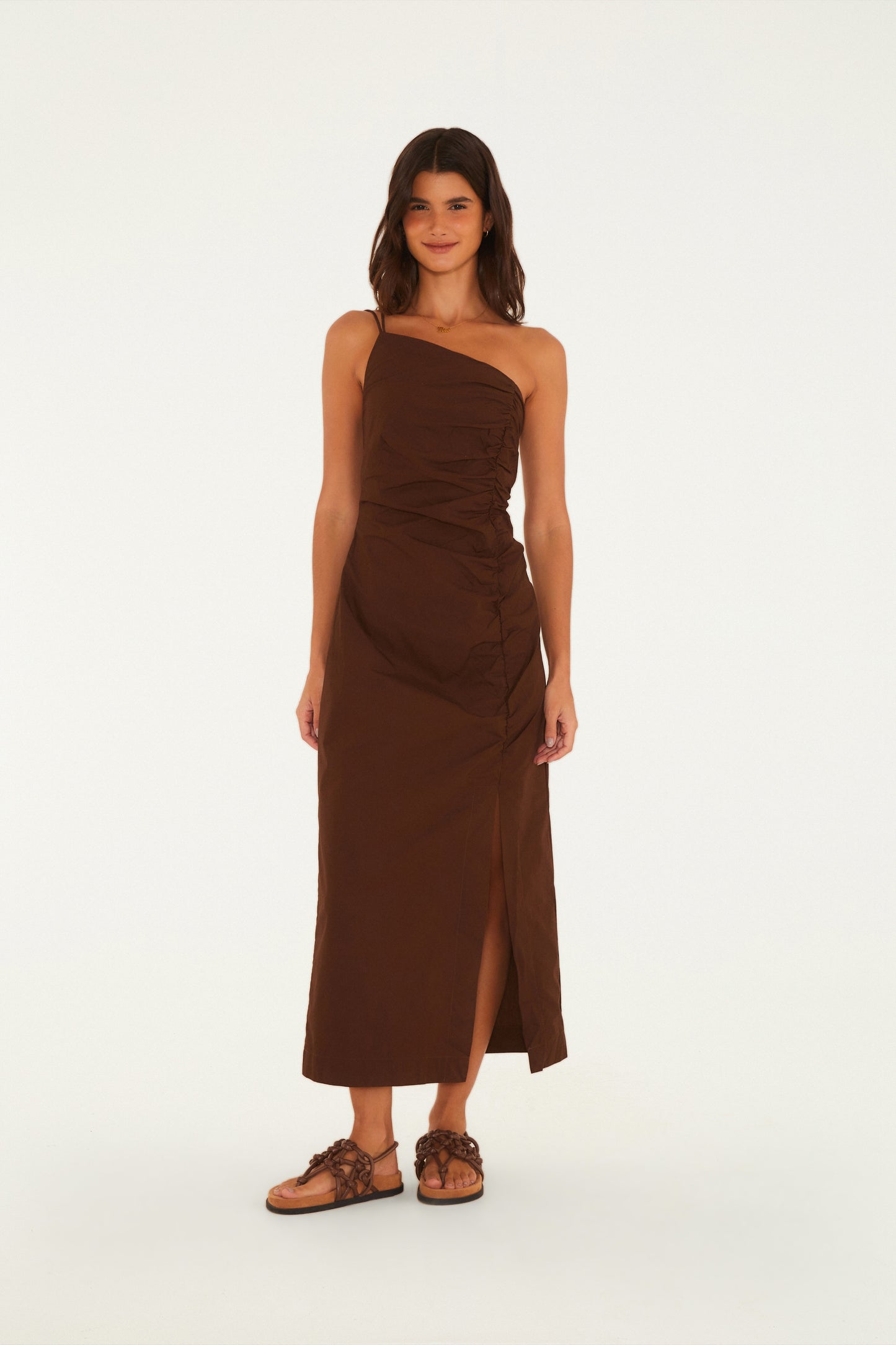 Vestido Franzido Frente