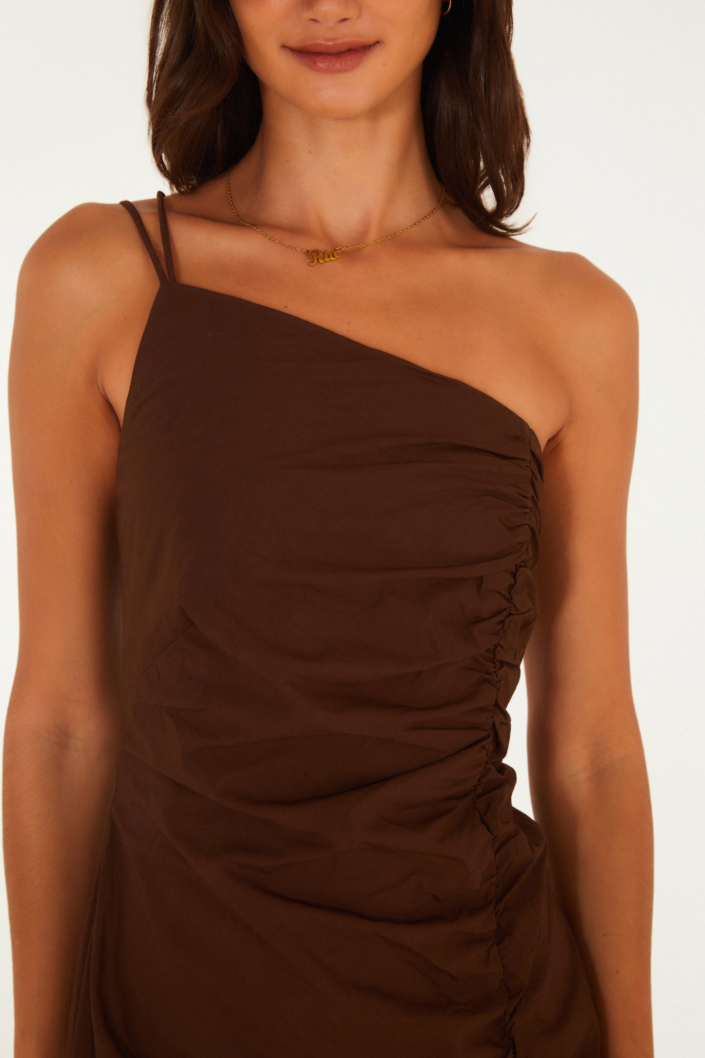 Vestido Franzido Frente