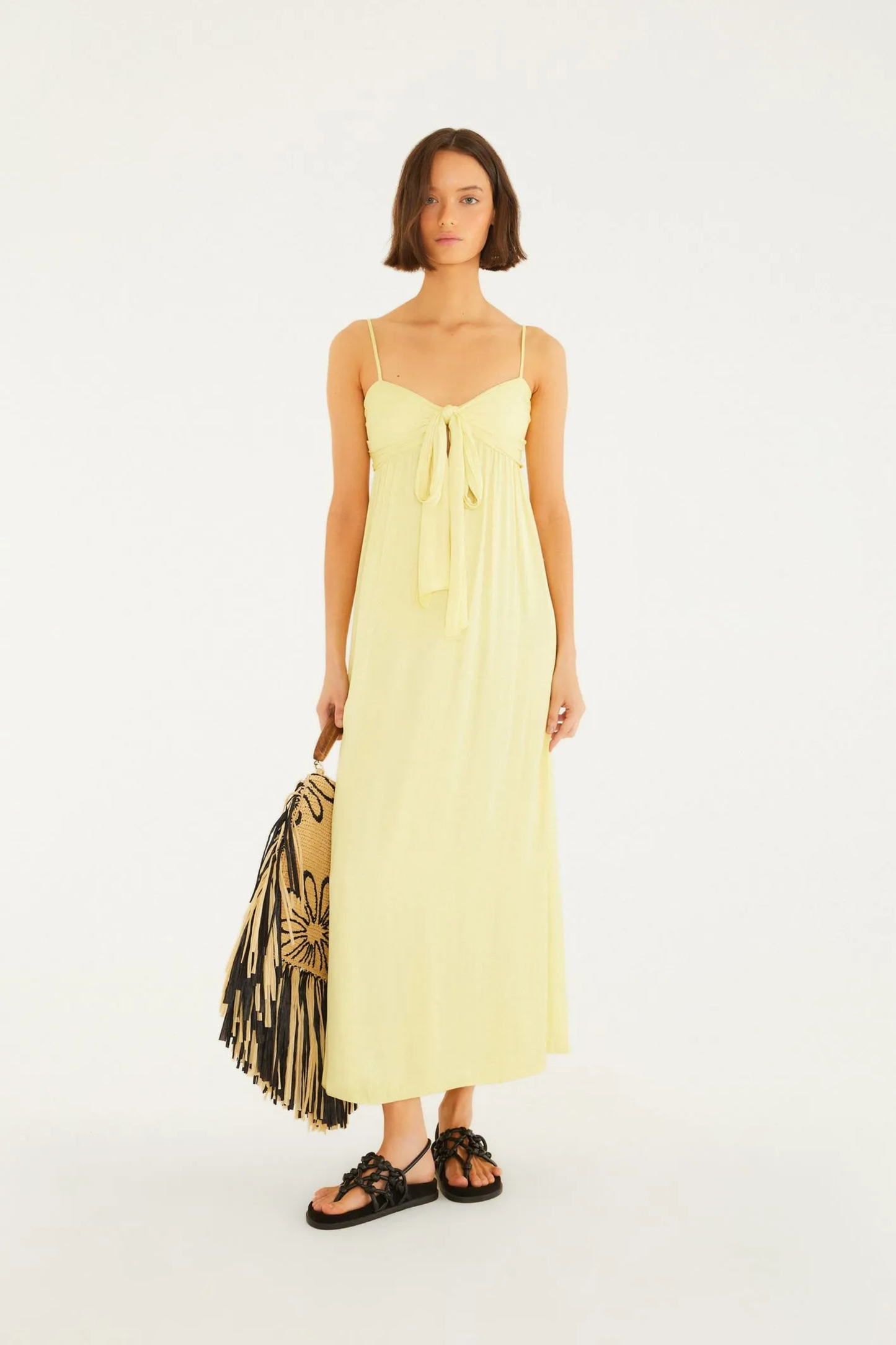 Vestido Cetim Amarração