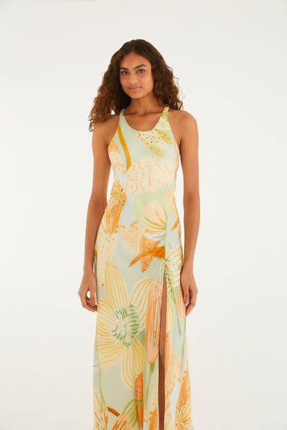 Vestido Midi Estampado Florie