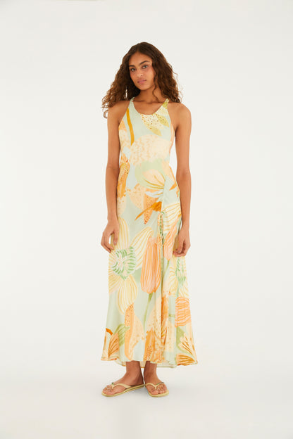 Vestido Midi Estampado Florie