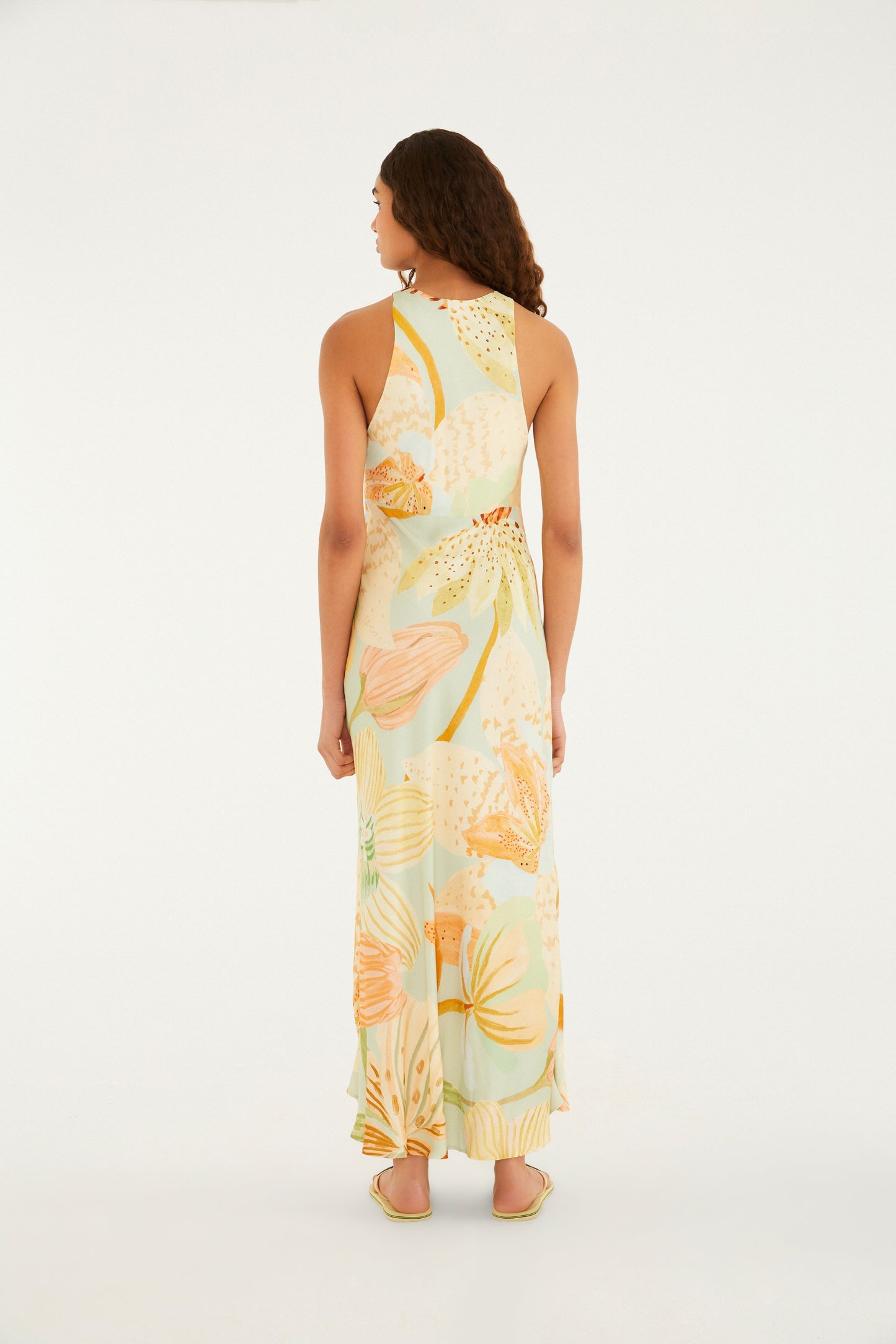 Vestido Midi Estampado Florie