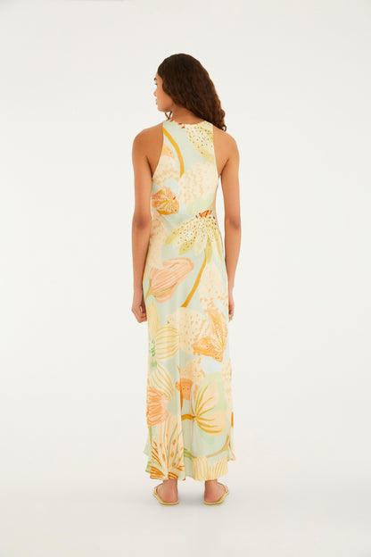 Vestido Midi Estampado Florie