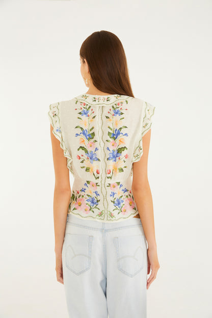 Blusa Estampada Aquaflora