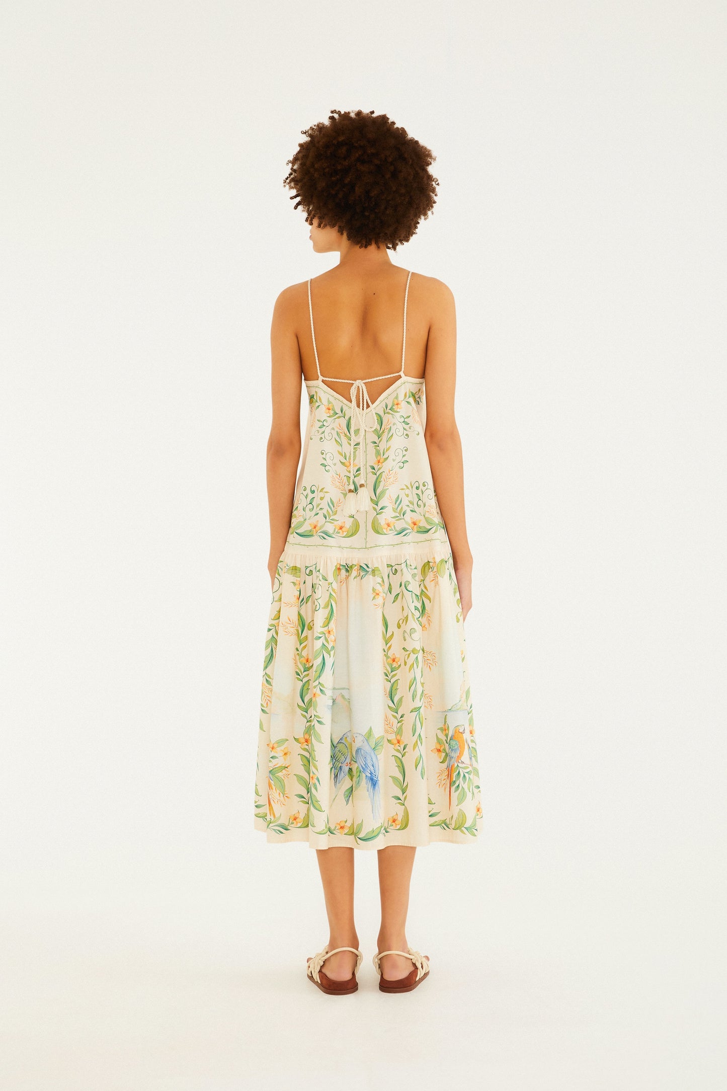 Vestido Midi Estampado Brisa De Rio