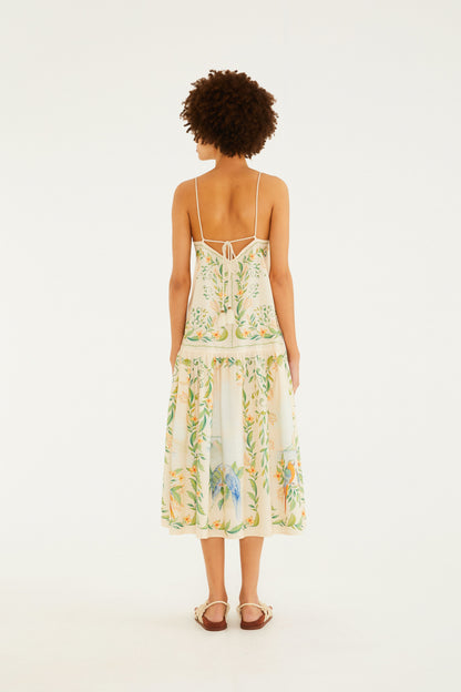 Vestido Midi Estampado Brisa De Rio