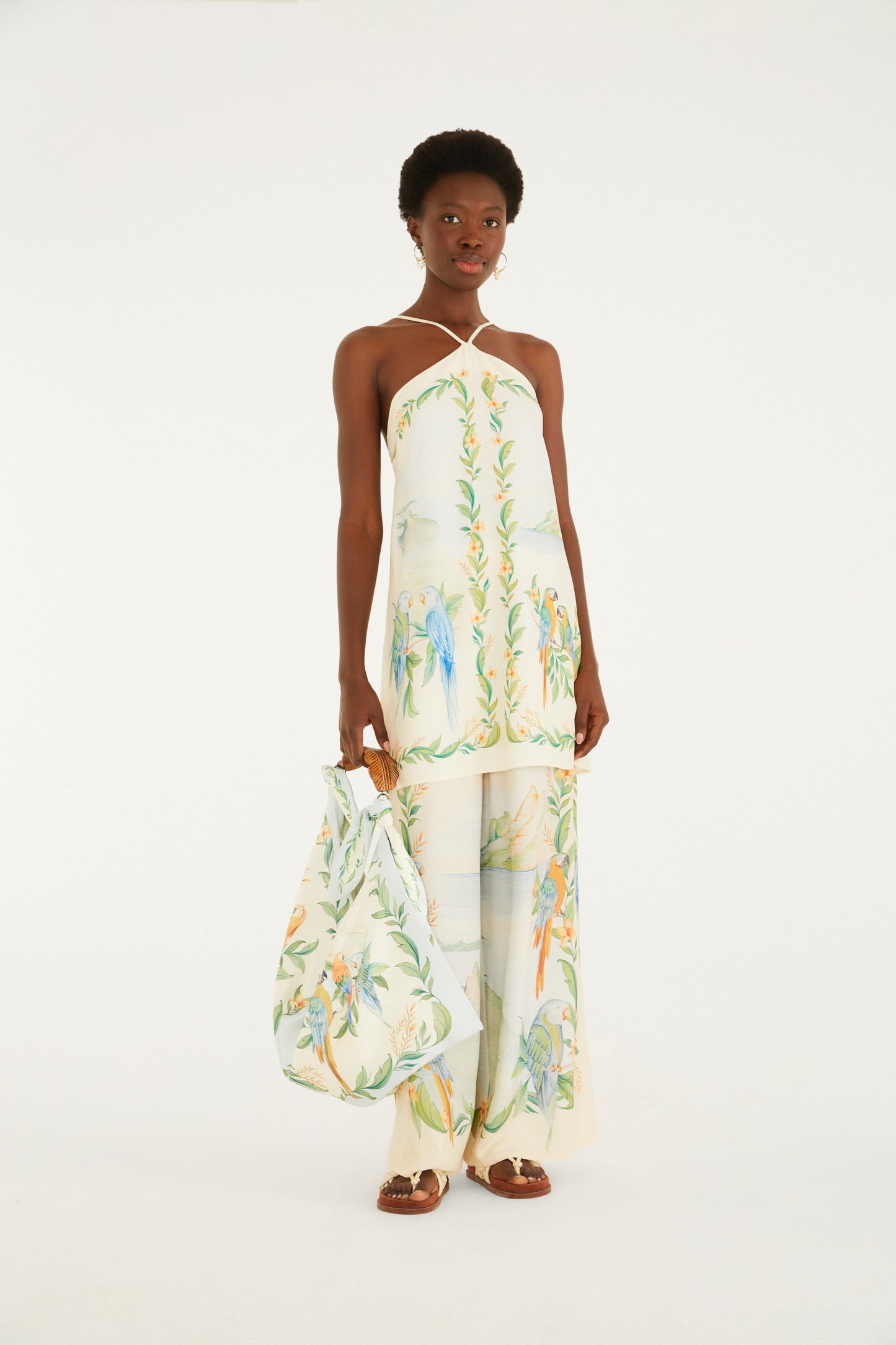 Vestido Curto Estampado Brisa De Rio